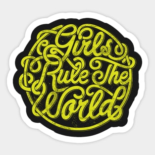 Girls rule the world Sticker